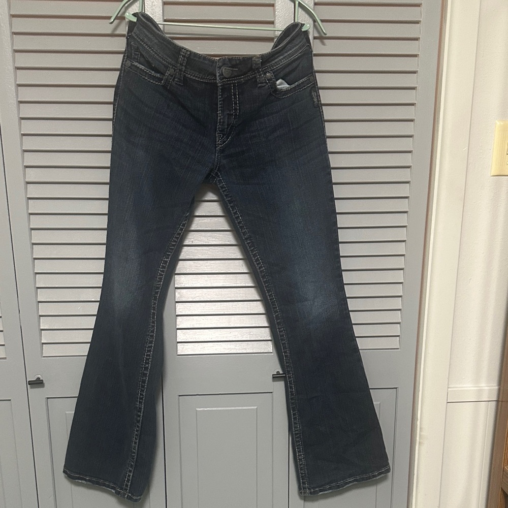 Silver Jeans Dark Blue Flare Women's Jeans